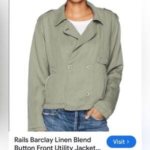 RAILS.  ❤️. Sage Green Utility Jacket. L. Euc.  So cool!!!!!